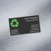 Recyclingsymbool Magnetisch Visitekaartje (Voorbeeld)