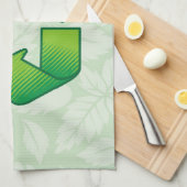 Recyclingsymbool Theedoek (Quarter Fold)