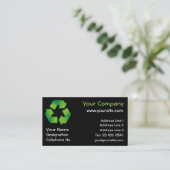 Recyclingsymbool Visitekaartje (Staand voorkant)