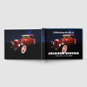 Red 1930 Street Rod viering van het leven Gastenboek (Volledig)