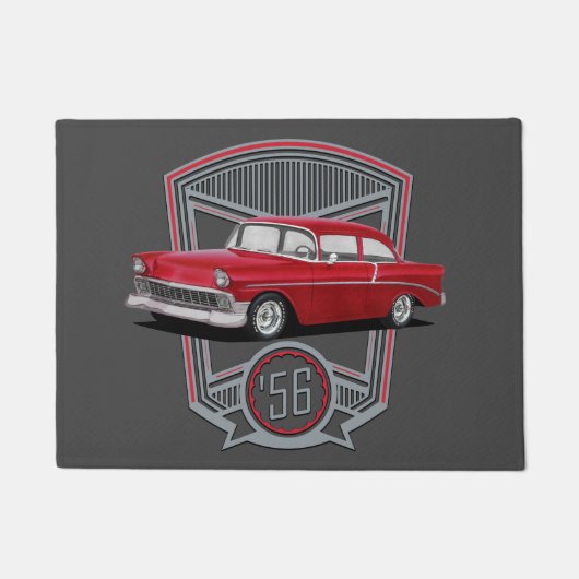 Red 1956 Bel Air Deurmat (Voorkant)
