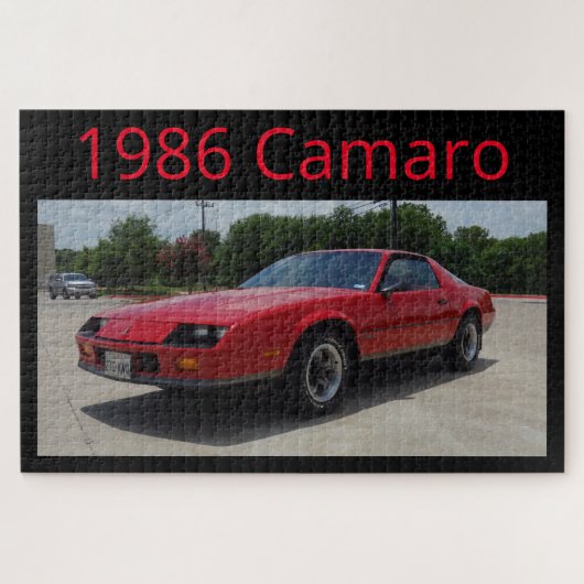 Red 1986 Camaro Puzzle Legpuzzel (Horizontaal)