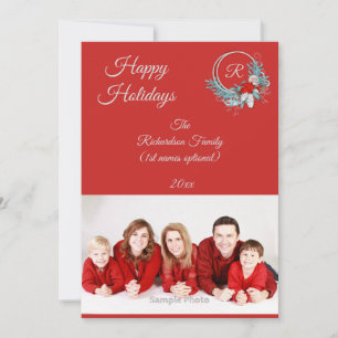 Red 1 Foto Family Holiday Kaart