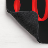 Red 3D LOVE Muismat (Hoek)
