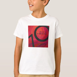 Red 70 Decade Birthday T-shirt