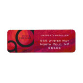 Red 90 Decade Birthday Etiket (Voorkant)