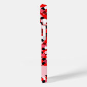 Red Abstract Dot Heart Lijst Foto Case-Mate iPhone Case (Achterkant / Links)
