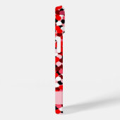 Red Abstract Dot Heart Lijst Foto Case-Mate iPhone Case (Achterkant / Rechts)