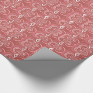 Red Abstract fractal Artwork Cadeaupapier