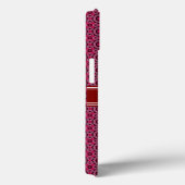 Red Abstract Geometric Pattern Gepersonaliseerd Case-Mate iPhone Case (Achterkant / Rechts)