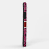 Red Abstract Geometric Pattern Gepersonaliseerd Case-Mate iPhone Case (Achterkant/rechts)