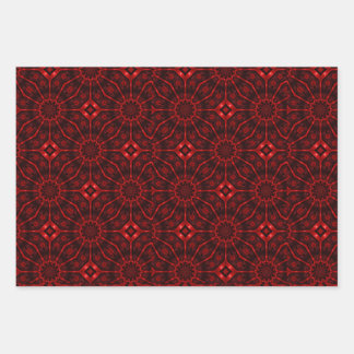 Red Abstract Inpakpapier Vel