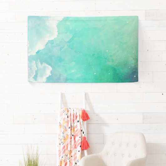 Red Abstract schilderpatroon Spandoek (Insitu)