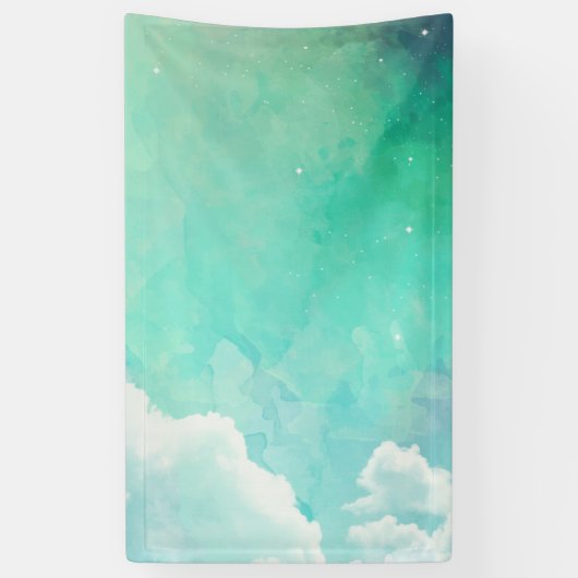 Red Abstract schilderpatroon Spandoek (Verticaal)