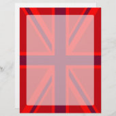Red Accent Union Jack Design (Voorkant / Achterkant)