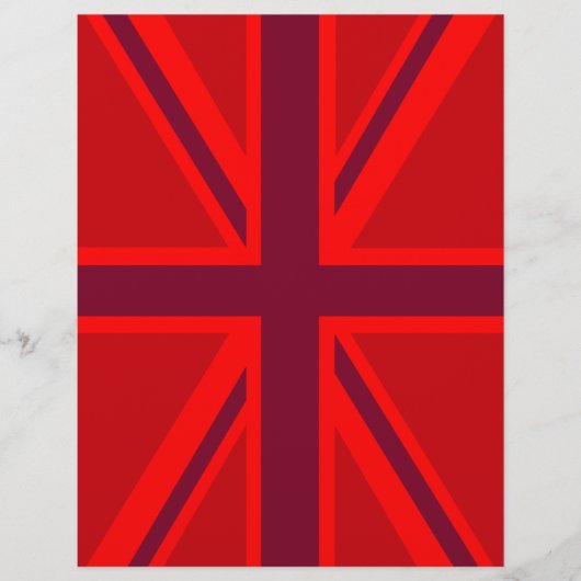 Red Accent Union Jack Design (Voorkant)
