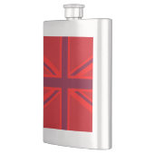 Red Accent Union Jack Design Flacon (Links)
