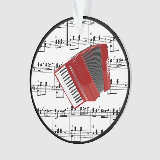 Red Accordion, design populaire, (devant)
