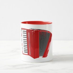 RED ACCORDION ILLUSTRATION MOK
