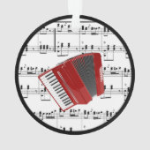 Red Accordion, populair design, Ornament (achterkant)