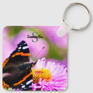 Red Admiral Buttered Keyring Sleutelhanger