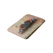 Red Admiral Butterfly Bath Mat (Gekanteld)