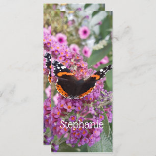 Red Admiral Butterfly Design Bladwijzer