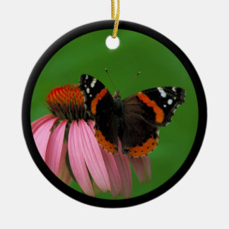 Red Admiral Butterfly Keramisch Ornament