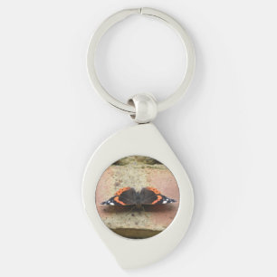 Red Admiral Butterfly Sleutelhanger
