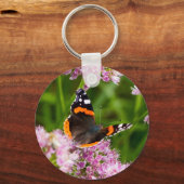 Red Admiral Butterfly Sleutelhanger (Voorkant)