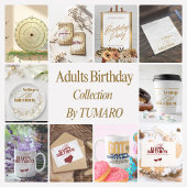 Red Adult carte d'anniversaire Age est comme de vi