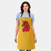 Red Afro Unicorn Schort (Gedragen)