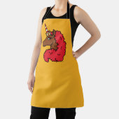Red Afro Unicorn Schort (Insitu)