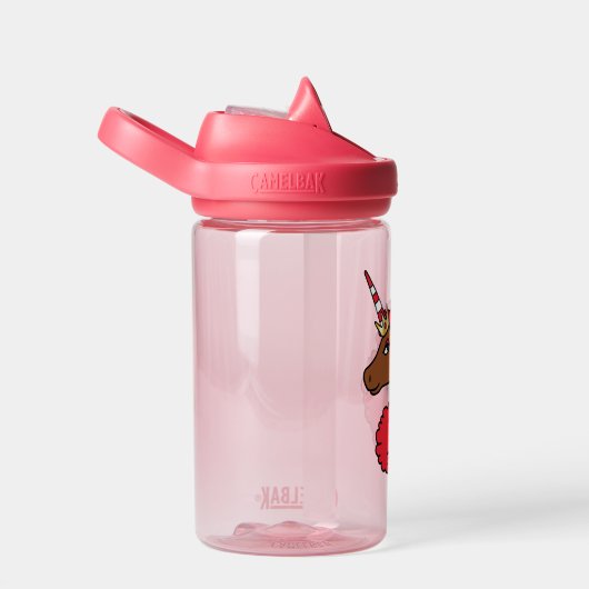 Red Afro Unicorn Waterfles (Rechts)