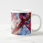 Red Agate Crystal Geode Abstract Extra Grote Beker (Rechts)