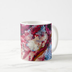 Red Agate Crystal Geode Abstract Koffiemok