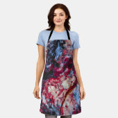 Red Agate Crystal Geode Abstract Schort (Gedragen)