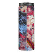 Red Agate Crystal Geode Abstract Thermosbeker (Achterkant)