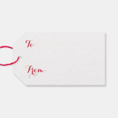  Red Airplane Merry kerstcadeautjes Labels Cadeaulabel (Achterkant Horizontaal)