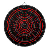 Red Alarm Abstract Gamma Led Light Dartboard Dartbord (Voorkant)