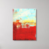 Red Alaskan Abstract Canvas Afdruk (Voorkant)