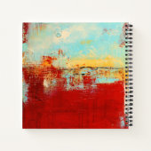 Red Alaskan Abstract Notitieboek (Achterkant)