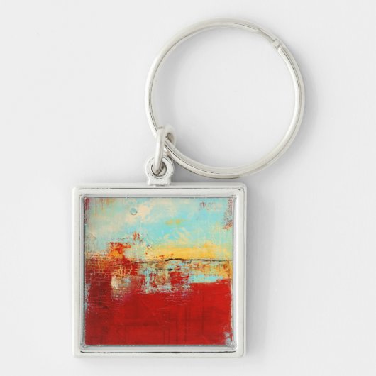Red Alaskan Abstract Sleutelhanger (Voorkant)