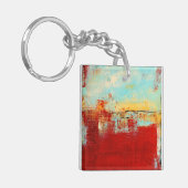 Red Alaskan Abstract Sleutelhanger (Voorkant Links)