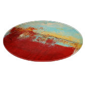 Red Alaskan Abstract Snijplank (Hoek)