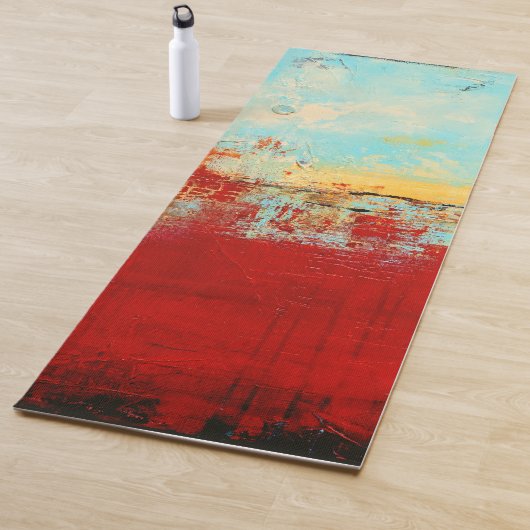 Red Alaskan Abstract Yogamat (In situ)