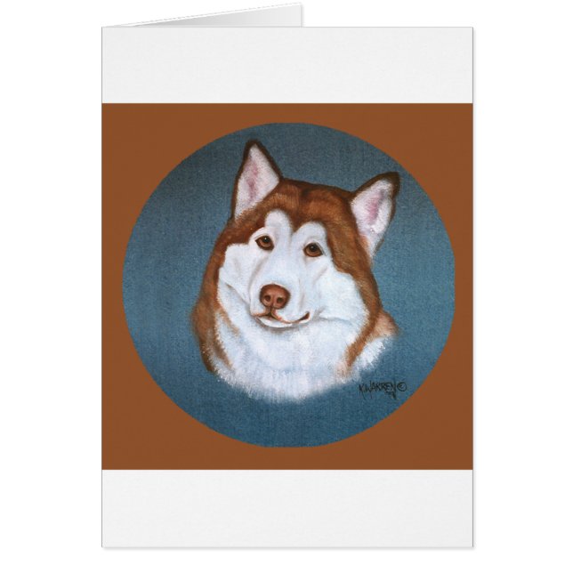 Red Alaskan Malamute Design (Voorkant)