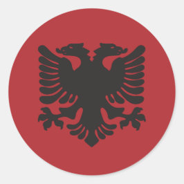Red Albanian Eagle Sticker
