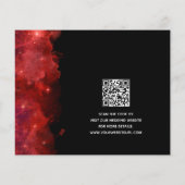 Red Alcohol Ink Save the Date Wedding (Achterkant)