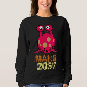 Red Alien Creature Sweatshirt